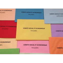Enveloppes de vote imprimées pour élections en 20 couleurs.