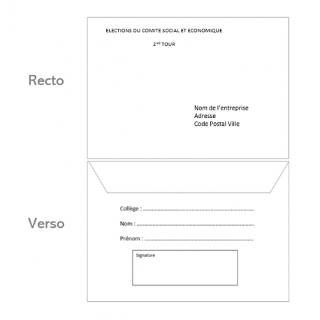 Enveloppes Retour C6 Elections de Représentants des Parents d'élèves